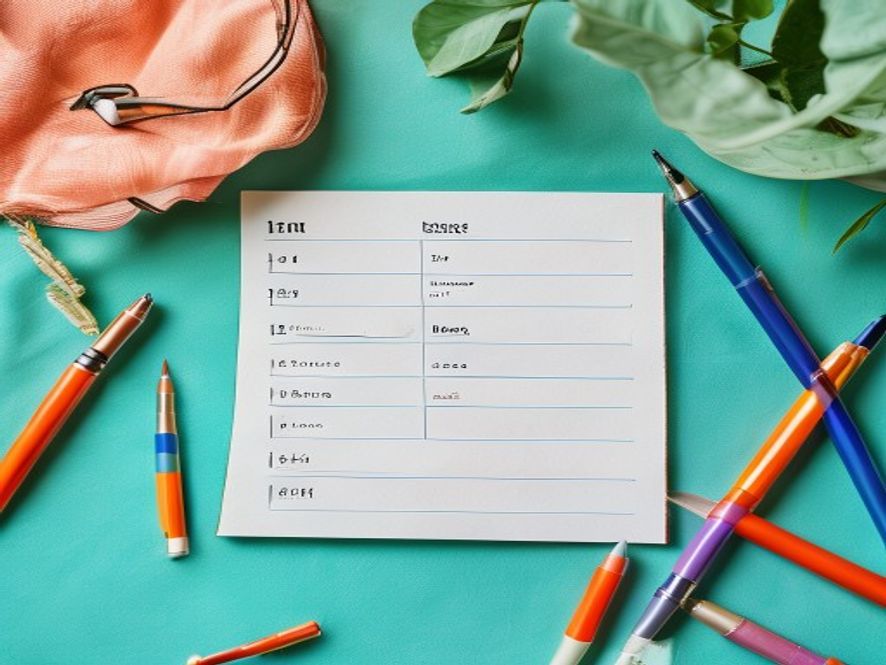 Detailed planning notebook with habit tracking, goals and reflection notes
